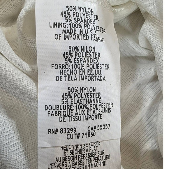 ONYX Nite White Lace Sheath Dress Long Sleeve Formal Event Size 4 - Picture 15 of 16